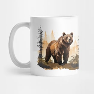 Watercolor Grizzly Bear Mug